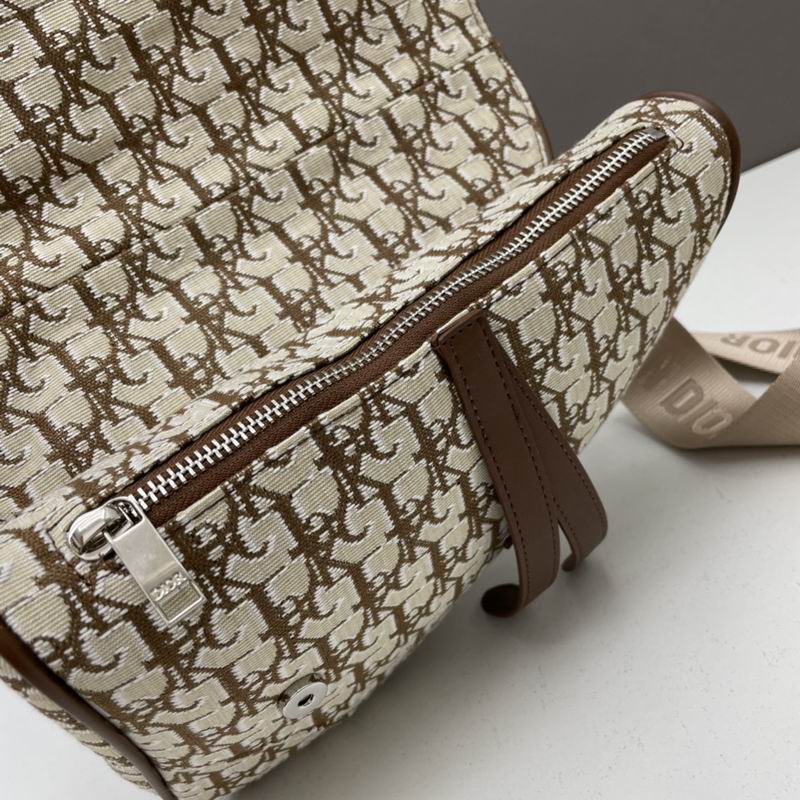 Dior x Cactus Jack Oblique Jacquard Saddle Bag ‘Coffee’ - DB084
