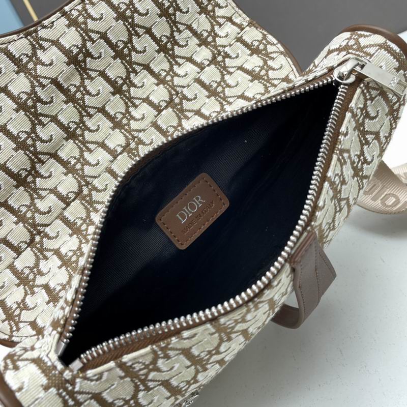 Dior x Cactus Jack Oblique Jacquard Saddle Bag ‘Coffee’ - DB084