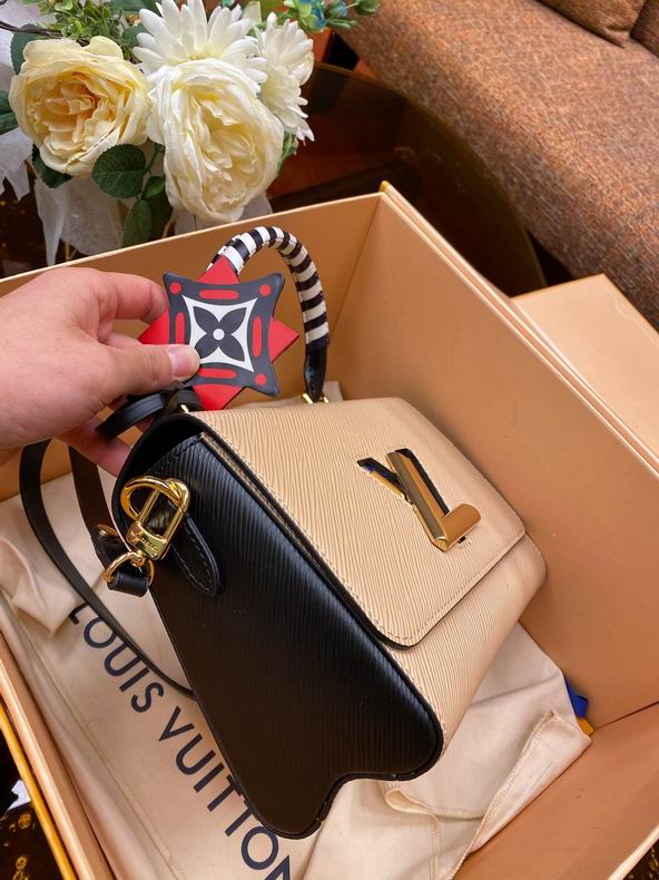 Louis Vuitton Crafty Twist MM Creme Black Epi Leather - LB111