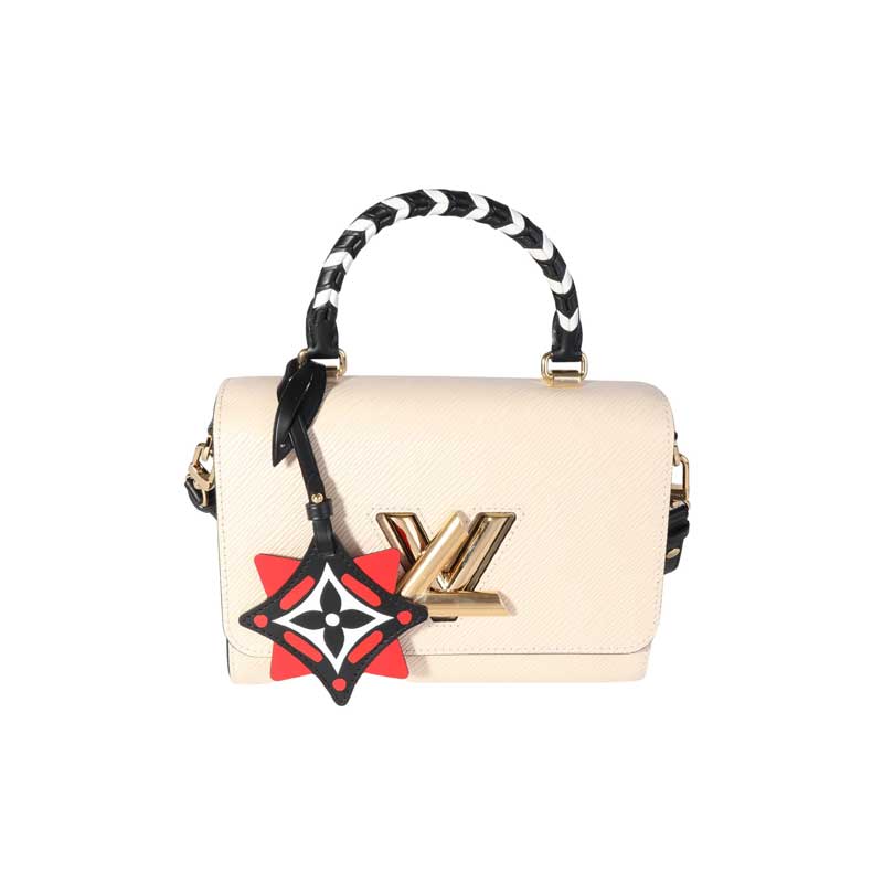 Louis Vuitton Crafty Twist MM White Black Epi Leather - LB112