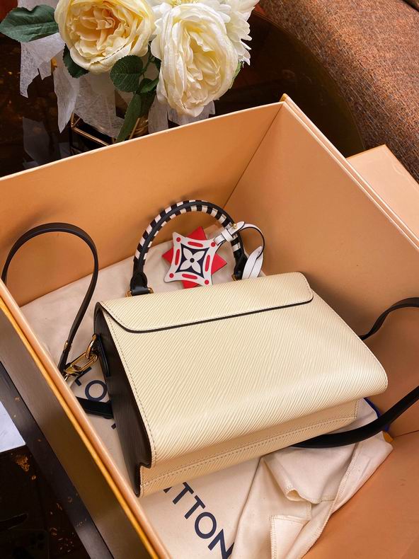 Louis Vuitton Crafty Twist MM White Black Epi Leather - LB112