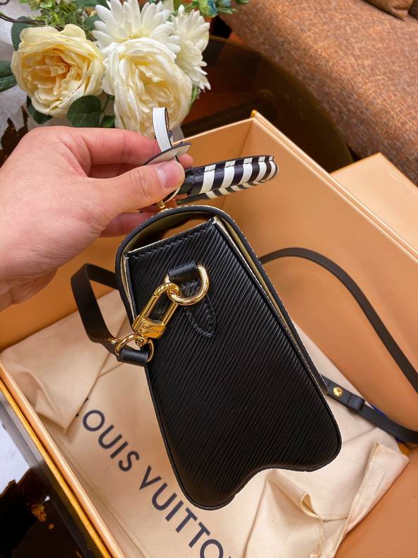 Louis Vuitton Crafty Twist MM White Black Epi Leather - LB112