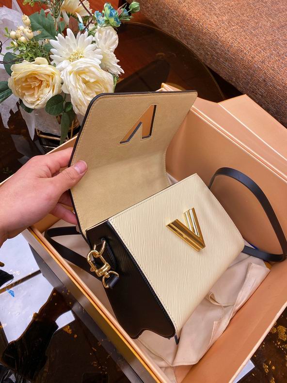 Louis Vuitton Crafty Twist MM White Black Epi Leather - LB112