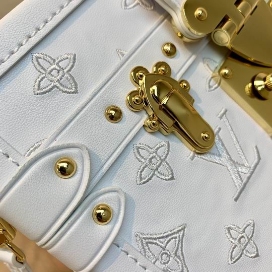 Louis Vuitton Petite Malle White Monogram Calfskin leather - LB100