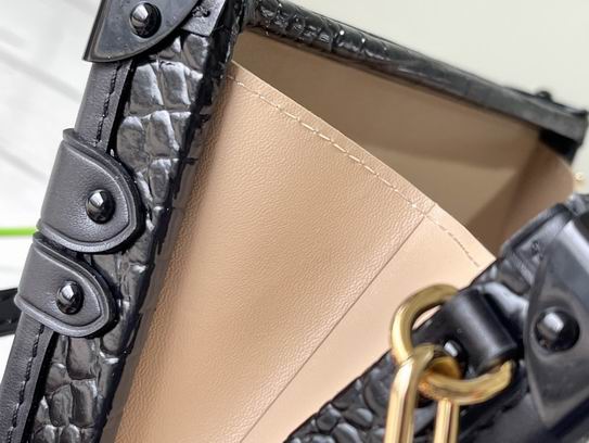 Petite Malle Black Brilliant Alligator leather - LB105