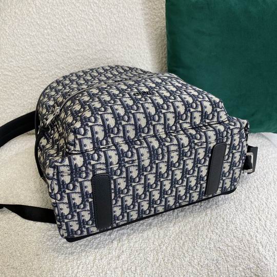 Rider Backpack Beige and Black Dior Oblique Jacquard - DB089
