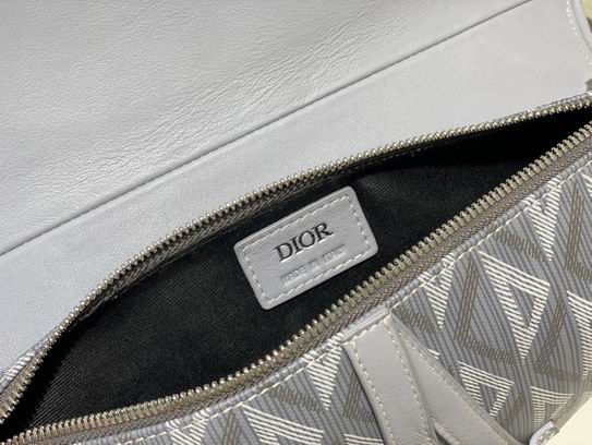 saddle bag dior gray cd Di*m*nd canvas and smooth calfskin - db083