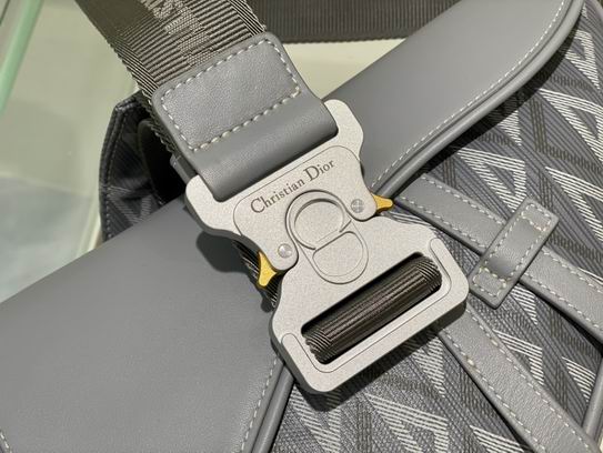 saddle bag dior gray cd Di*m*nd canvas and smooth calfskin - db083