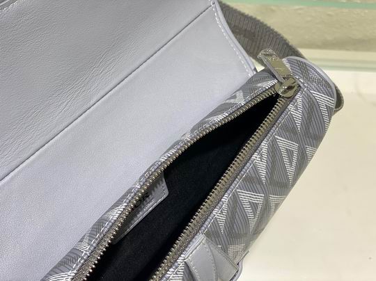 saddle bag dior gray cd Di*m*nd canvas and smooth calfskin - db083