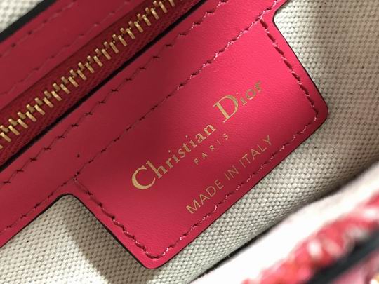 Saddle Bag Raspberry Toile de Jouy Reverse Jacquard - DB078