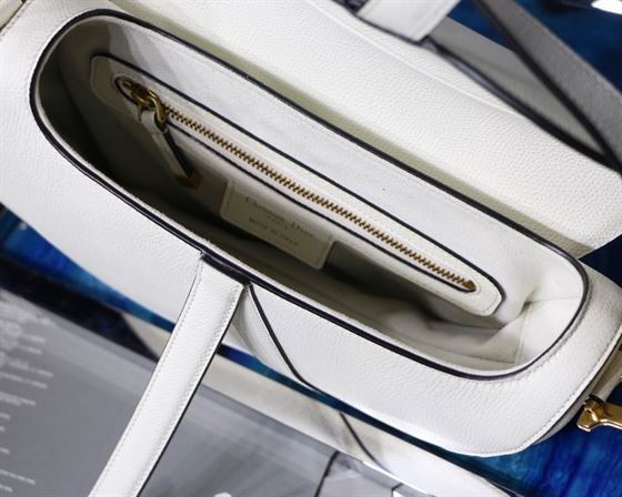 Saddle Bag With Strap Latte Grained Calfskin - DB070