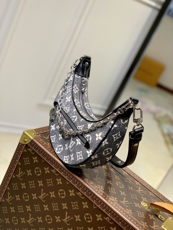 Louis Vuitton Loop Grey Monogram Denim - LB119