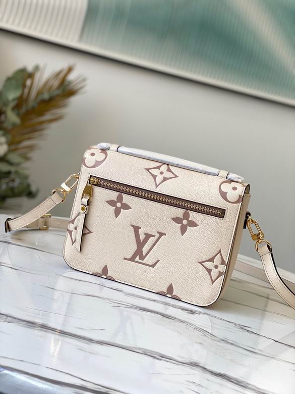 Metis Pochette Creme Bois De Rose Monogram Empreinte Giant White - LB132