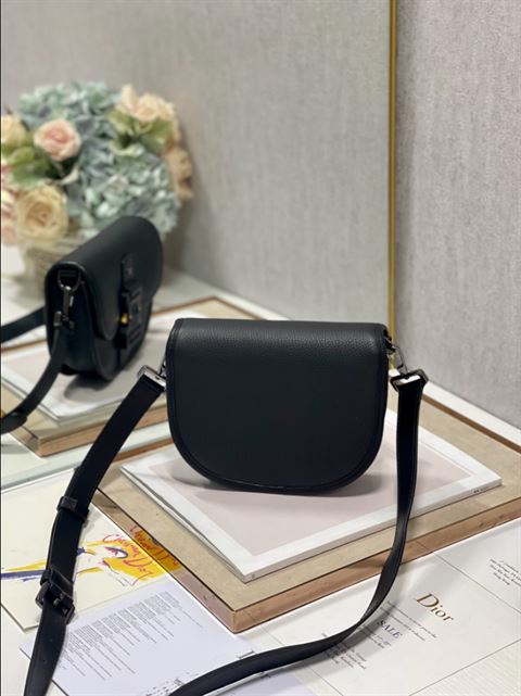 Mini Gallop Bag With Strap Black Grained Calfskin - DB106