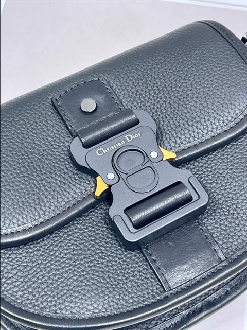 Mini Gallop Bag With Strap Black Grained Calfskin - DB106