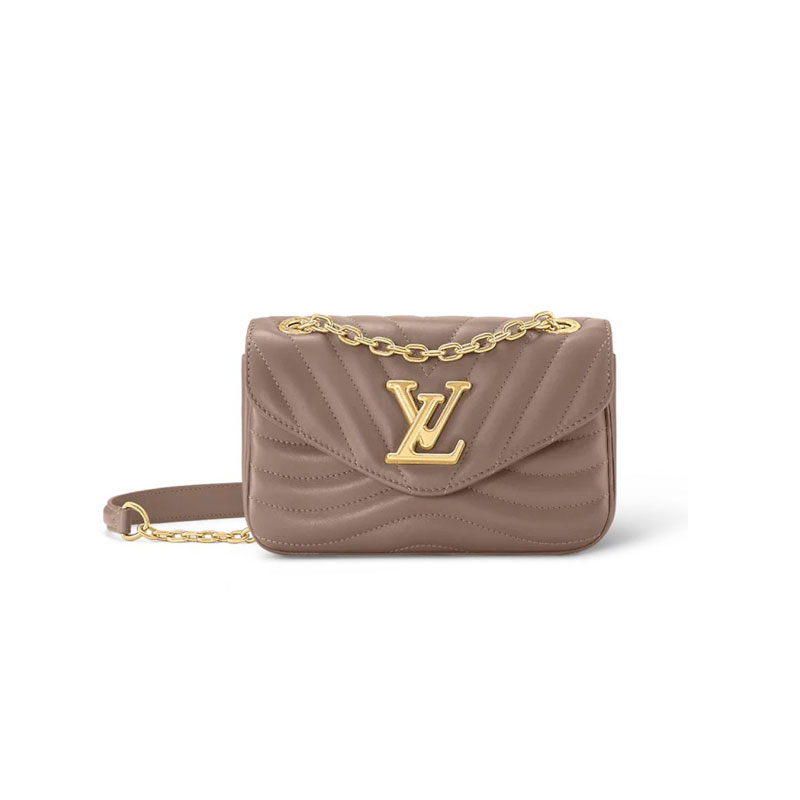 New Wave PM Chain Bag Dark Taupe Brown - LB122