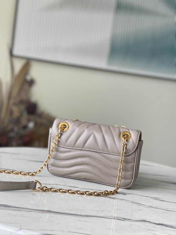 New Wave PM Chain Bag Dark Taupe Brown - LB122