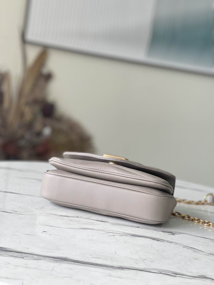 New Wave PM Chain Bag Dark Taupe Brown - LB122