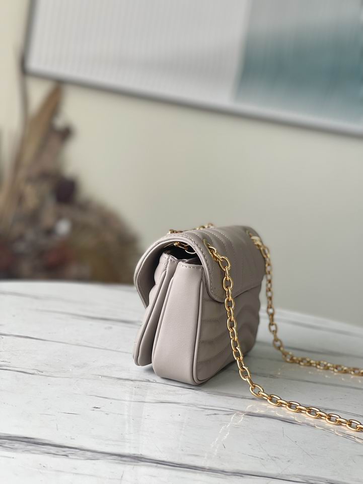 New Wave PM Chain Bag Dark Taupe Brown - LB122