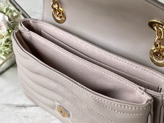 New Wave PM Chain Bag Dark Taupe Brown - LB122