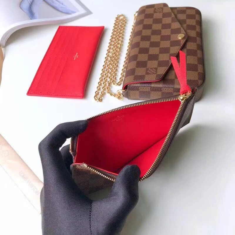Pochette Félicie  Damier Ebene Canvas - LB252