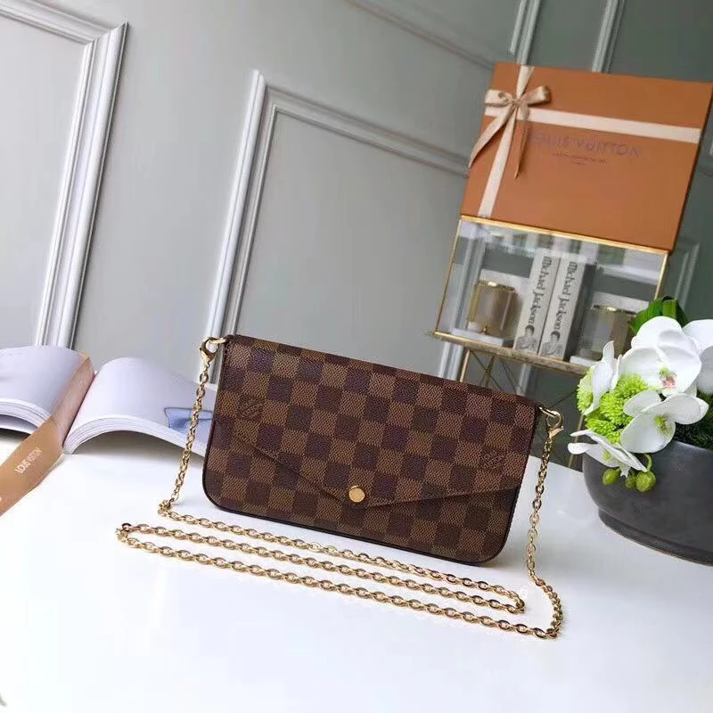 Pochette Félicie  Damier Ebene Canvas - LB252