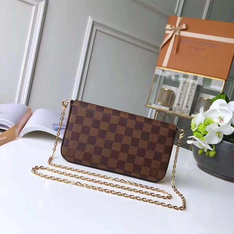 Pochette Félicie  Damier Ebene Canvas - LB252