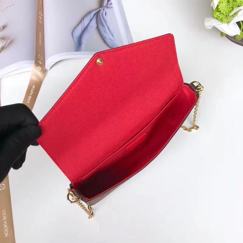 Pochette Félicie  Damier Ebene Canvas - LB252