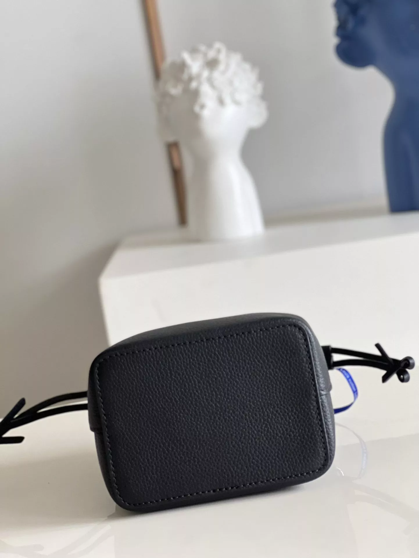 LV Calfskin Nano Lockme Bucket Black