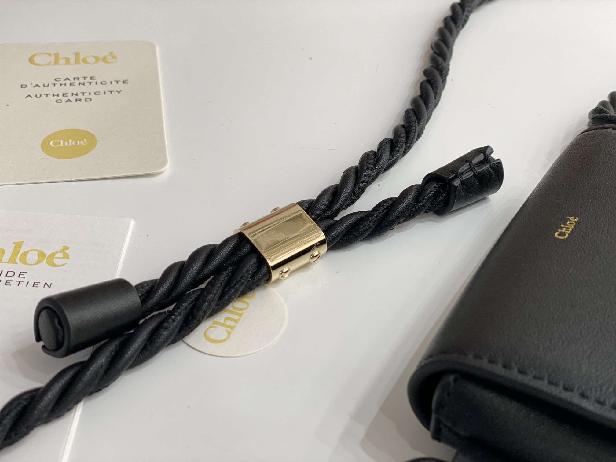 Chloé Key Phone Pouch in Black