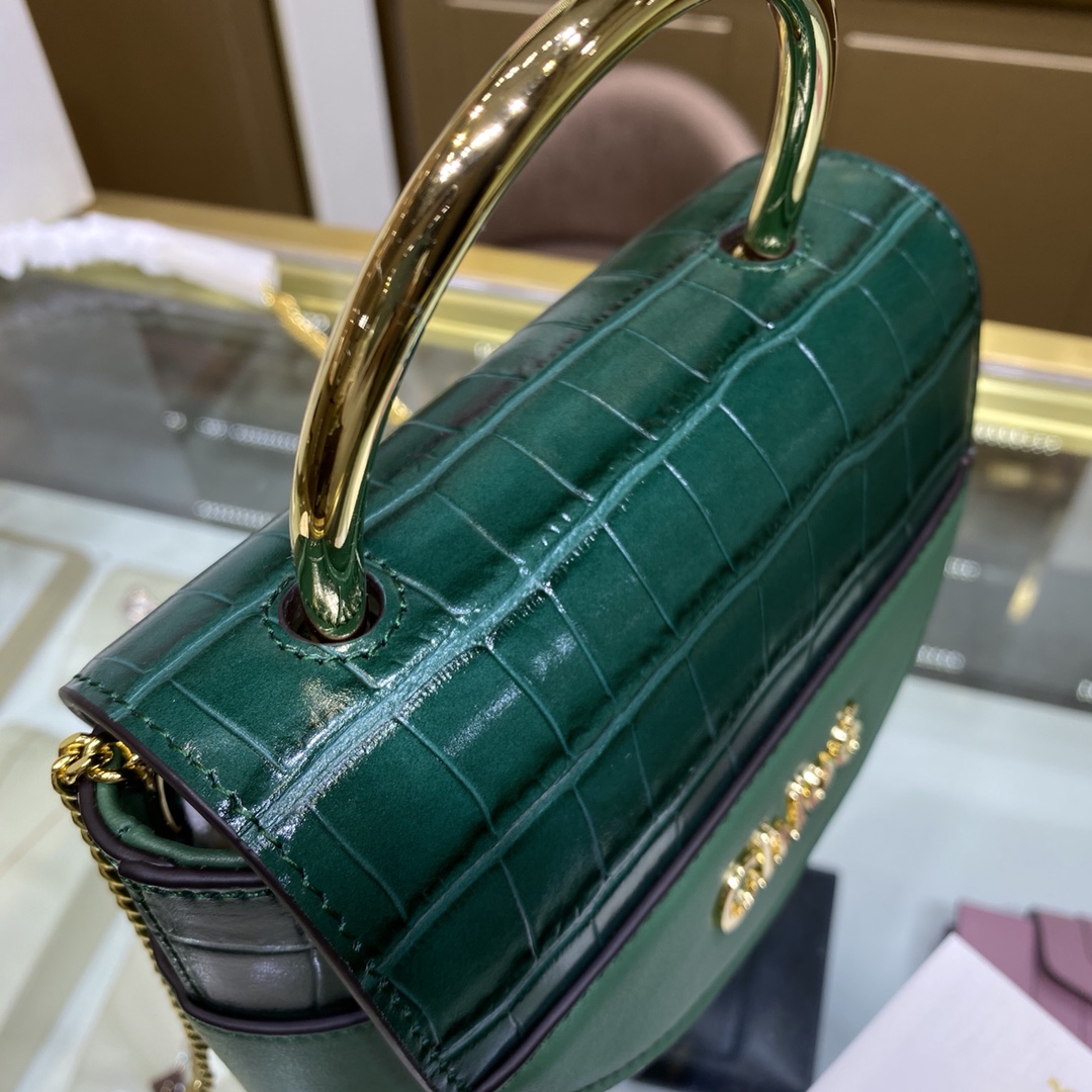 Chloé Small Aby Lock Bag in Green
