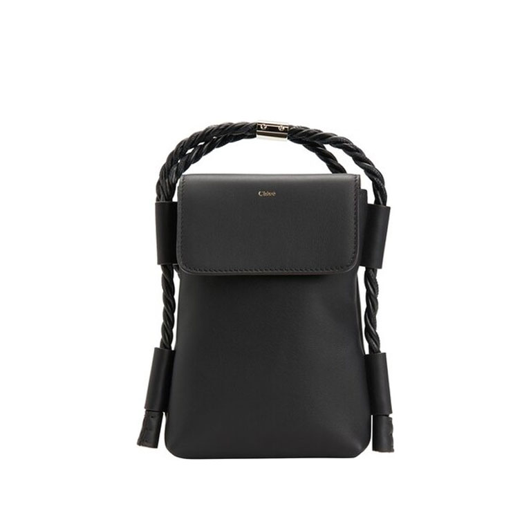 Chloé Key Phone Pouch in Black