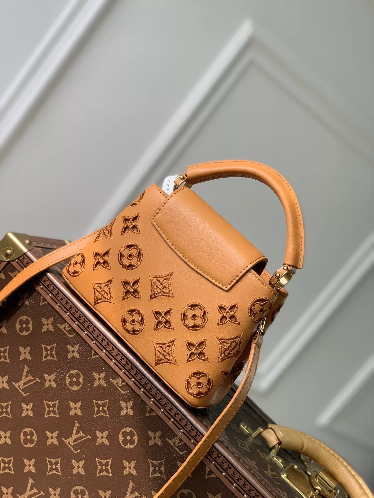 LV Broderie Anglaise Capucines Mini Saffron Yellow