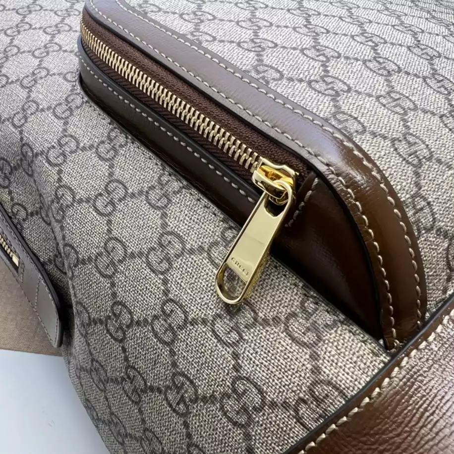 Backpack with Interlocking G in beige and ebony Supreme - GB248