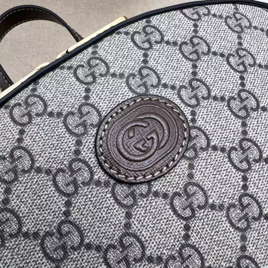 Backpack with Interlocking G in beige and ebony Supreme - GB248