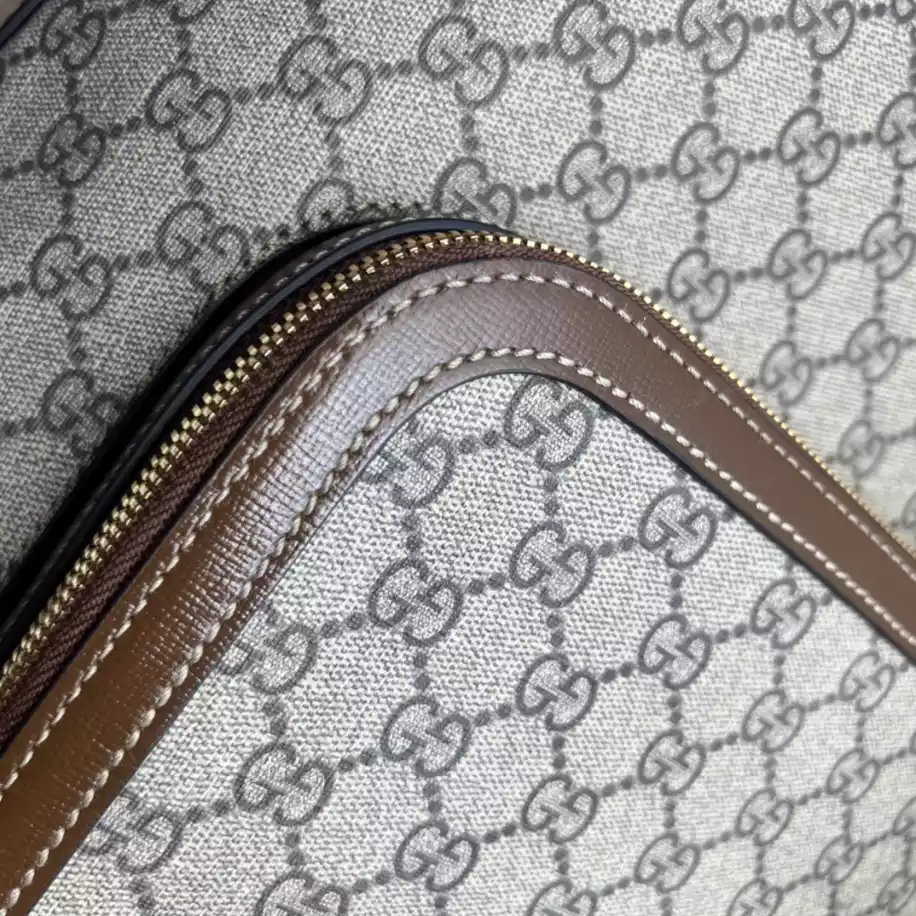 Backpack with Interlocking G in beige and ebony Supreme - GB248