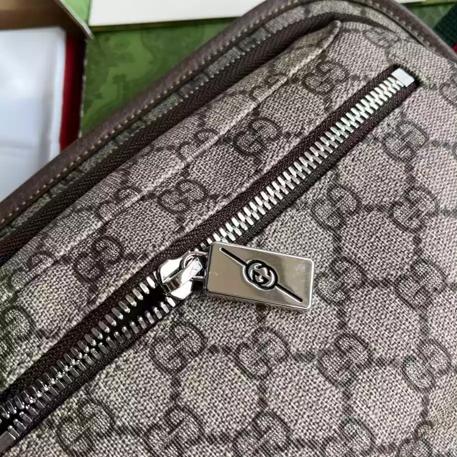 GG belt bag in beige and ebony GG Supreme - GB222