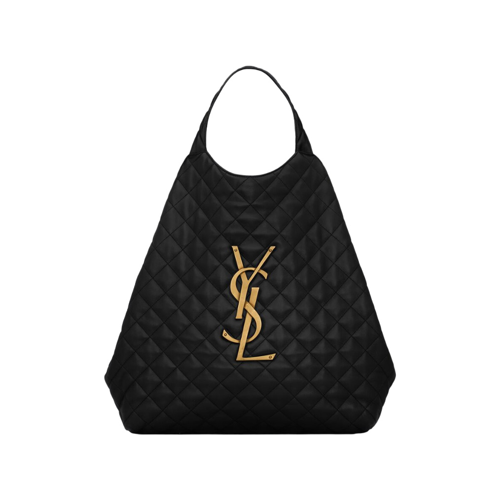 Icare Maxi Shopping Bag in Quilted Nubuck Suede - YB051