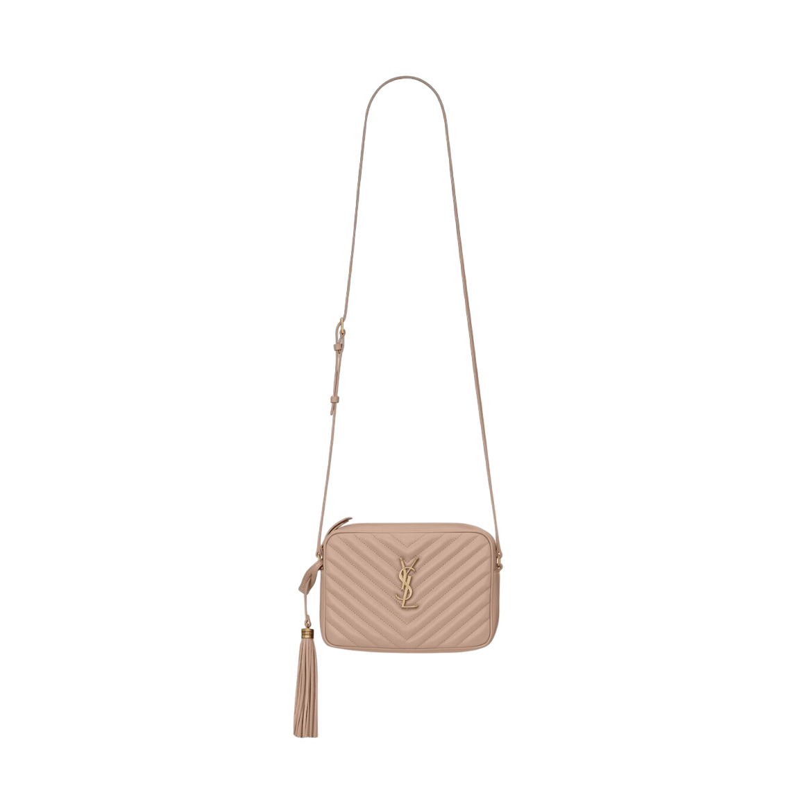 Lou in Quilted Leather Camera Bag - YB003