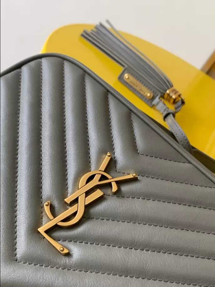 Lou in Quilted Leather Camera Bag - YB004