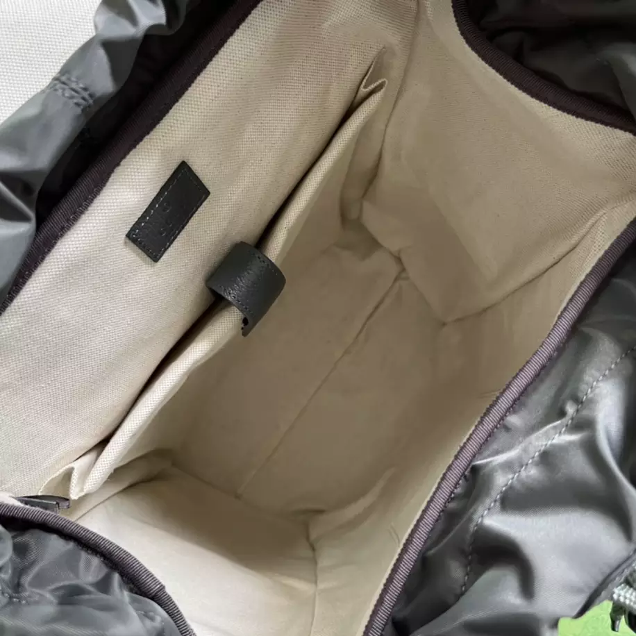 Ophidia GG medium backpack in grey and black Supreme - GB241