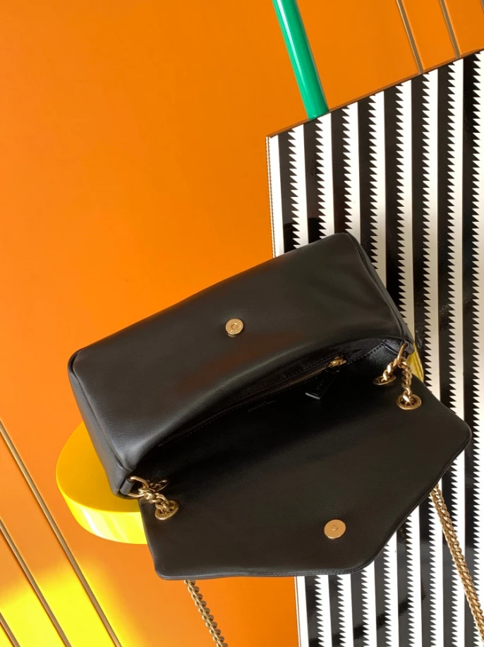 Saint Laurent Calypso in Plunged Lambskin - YB060