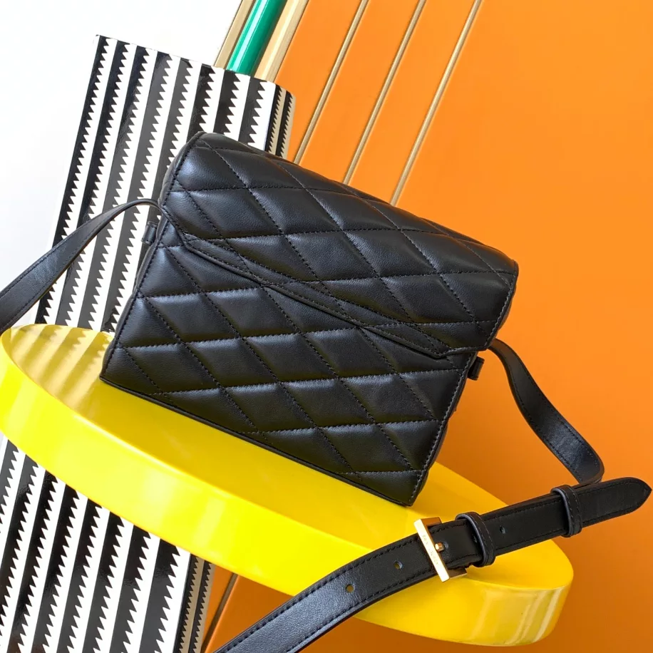 Saint Laurent June Box Bag in Quilted Lambskin - YB043