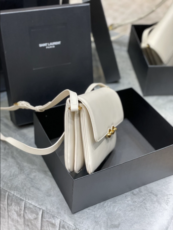 Saint Laurent June Box Bag in Quilted Lambskin - YB045