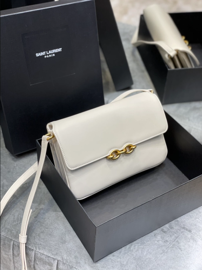 Saint Laurent June Box Bag in Quilted Lambskin - YB045