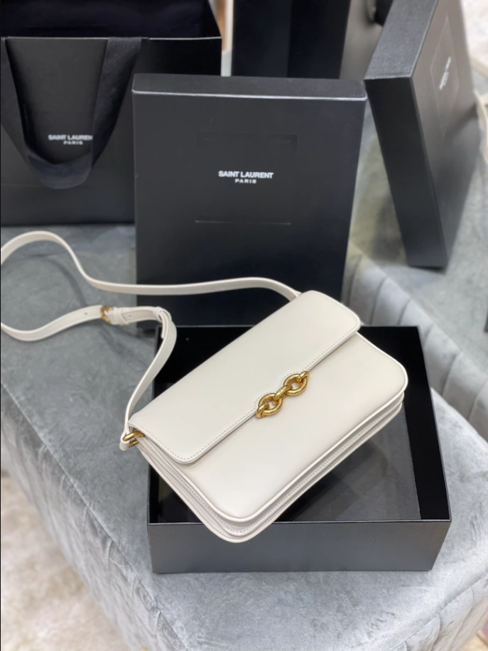 Saint Laurent June Box Bag in Quilted Lambskin - YB045