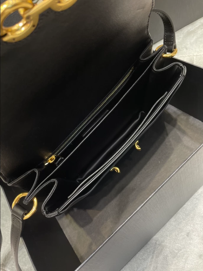 Saint Laurent June Box Bag in Quilted Lambskin - YB046