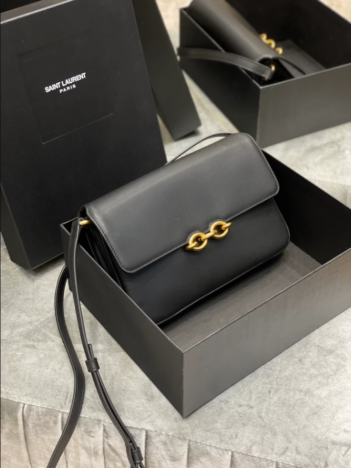 Saint Laurent June Box Bag in Quilted Lambskin - YB046