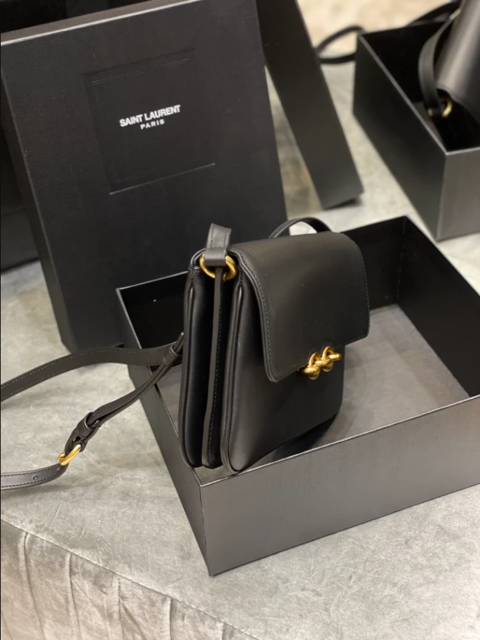 Saint Laurent June Box Bag in Quilted Lambskin - YB046