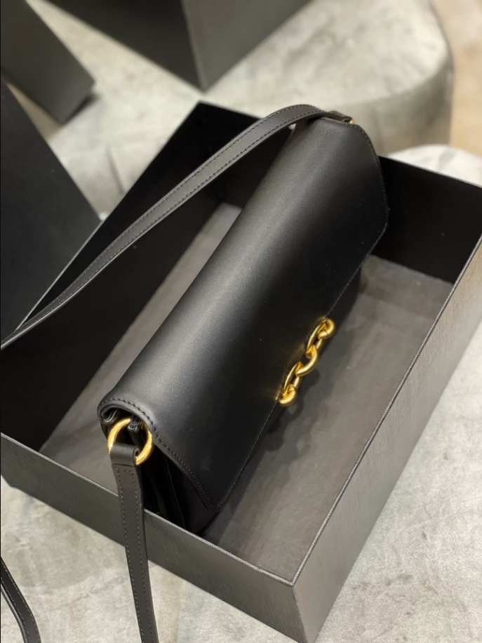 Saint Laurent June Box Bag in Quilted Lambskin - YB046